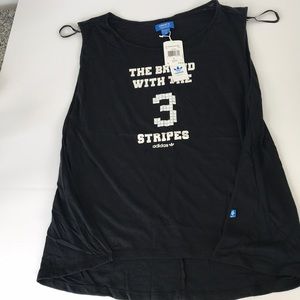 Adidas originals 3 stripes sleeveless tee top